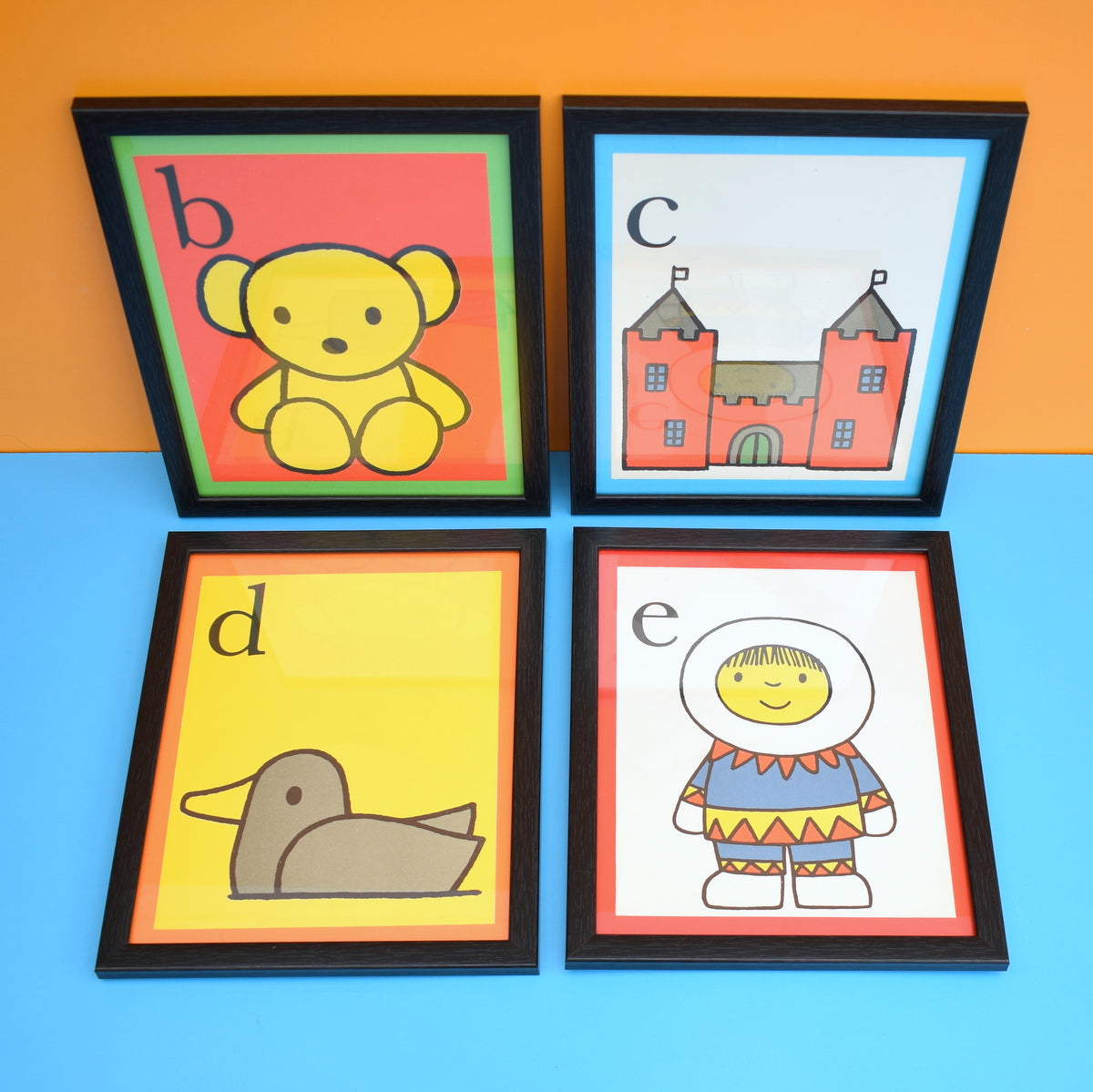 Vintage 1970s Dick Bruna Letter Pictures - Miffy & Friends