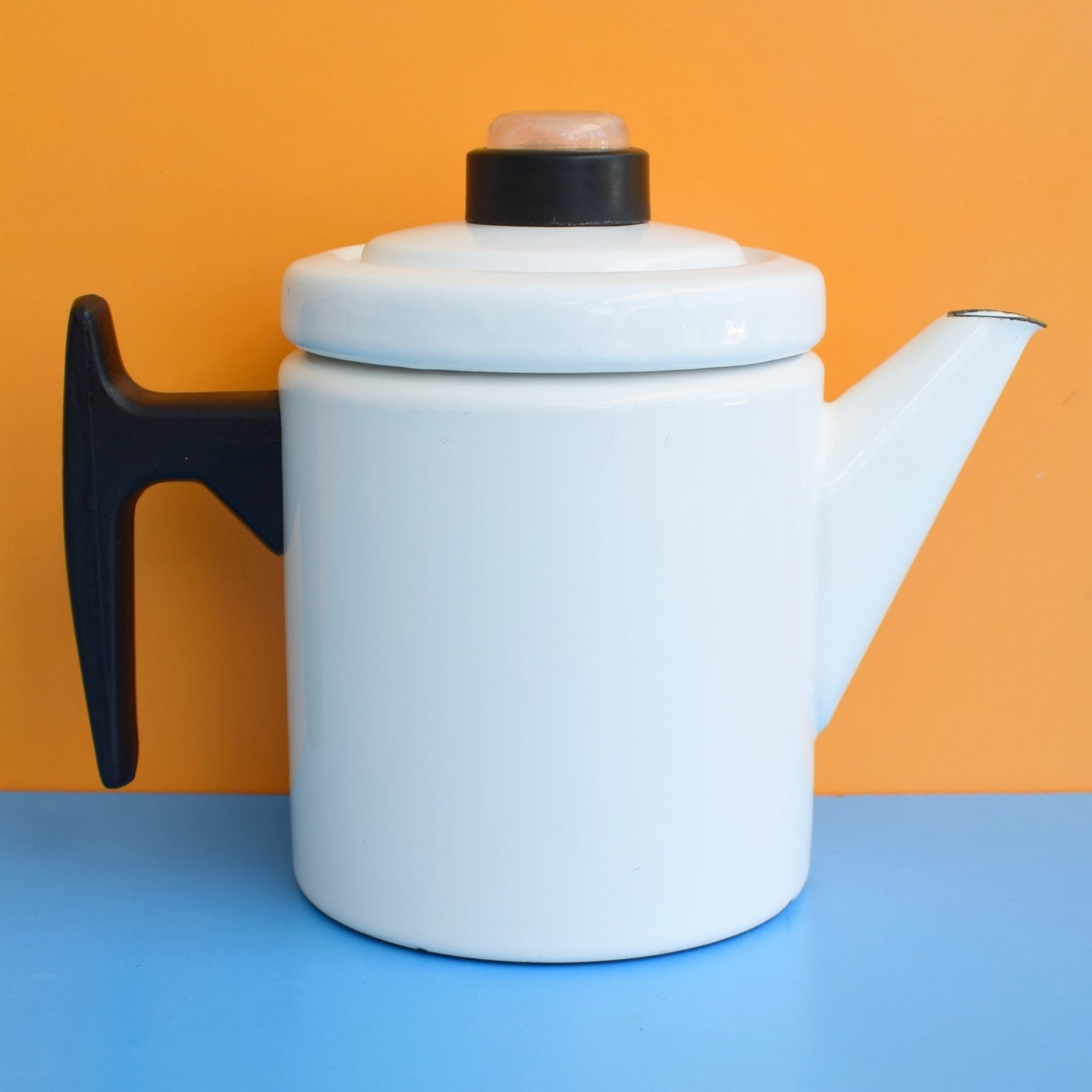 Vintage 1960s Enamel Coffee Pot - Finel – Pineapple Retro