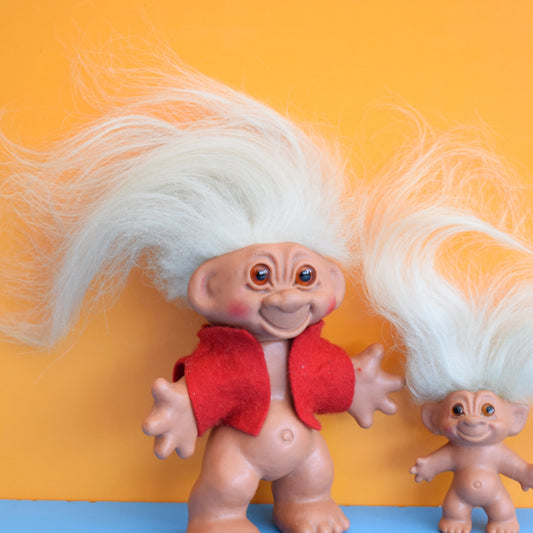 Vintage 1970s Dam Trolls - White Hair