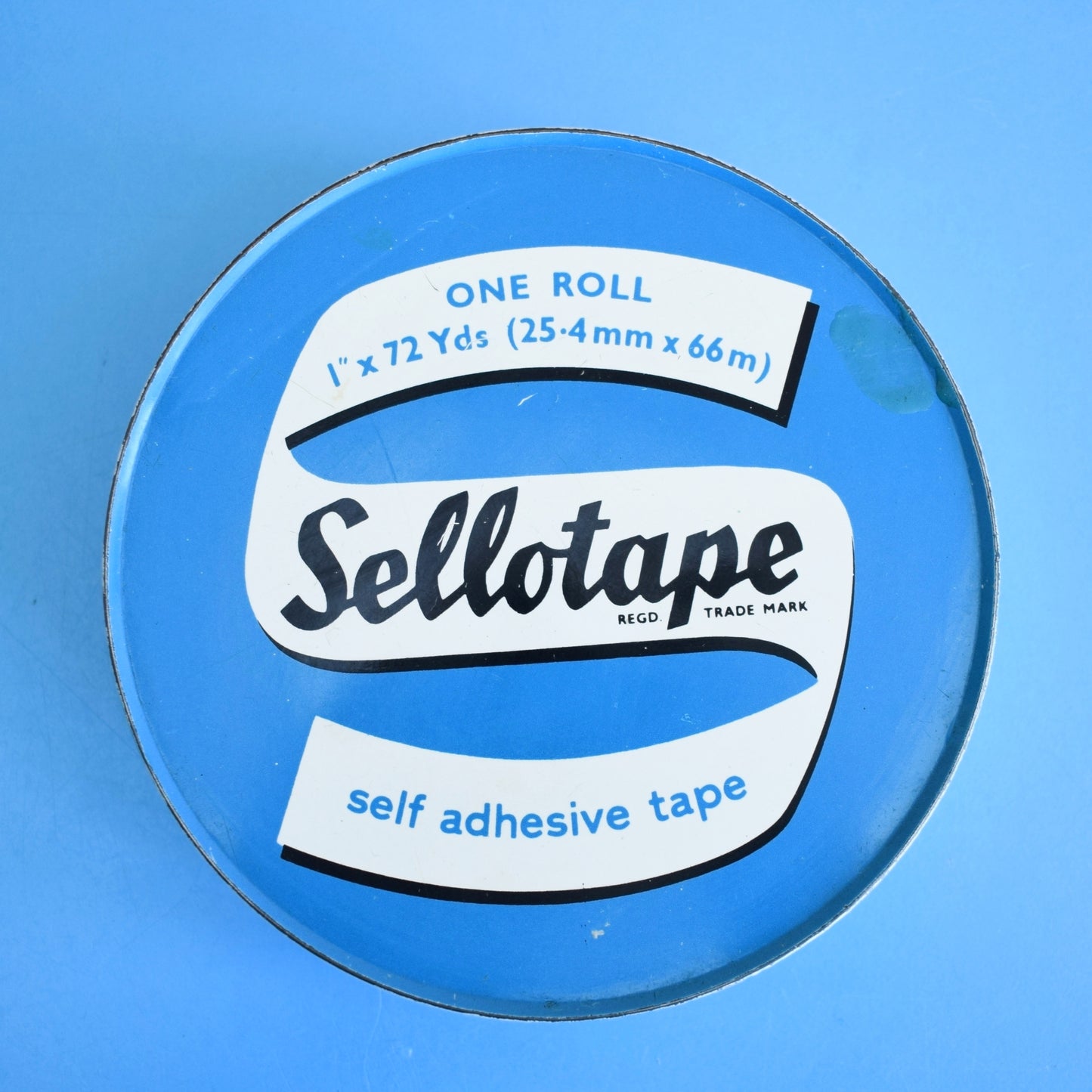 Vintage 1960s Sellotape Tin - Larger