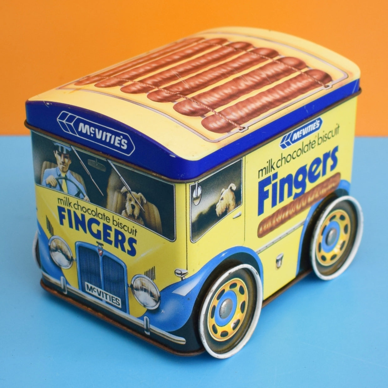 Vintage 1980s Delivery Van Tin - Chocolate Fingers