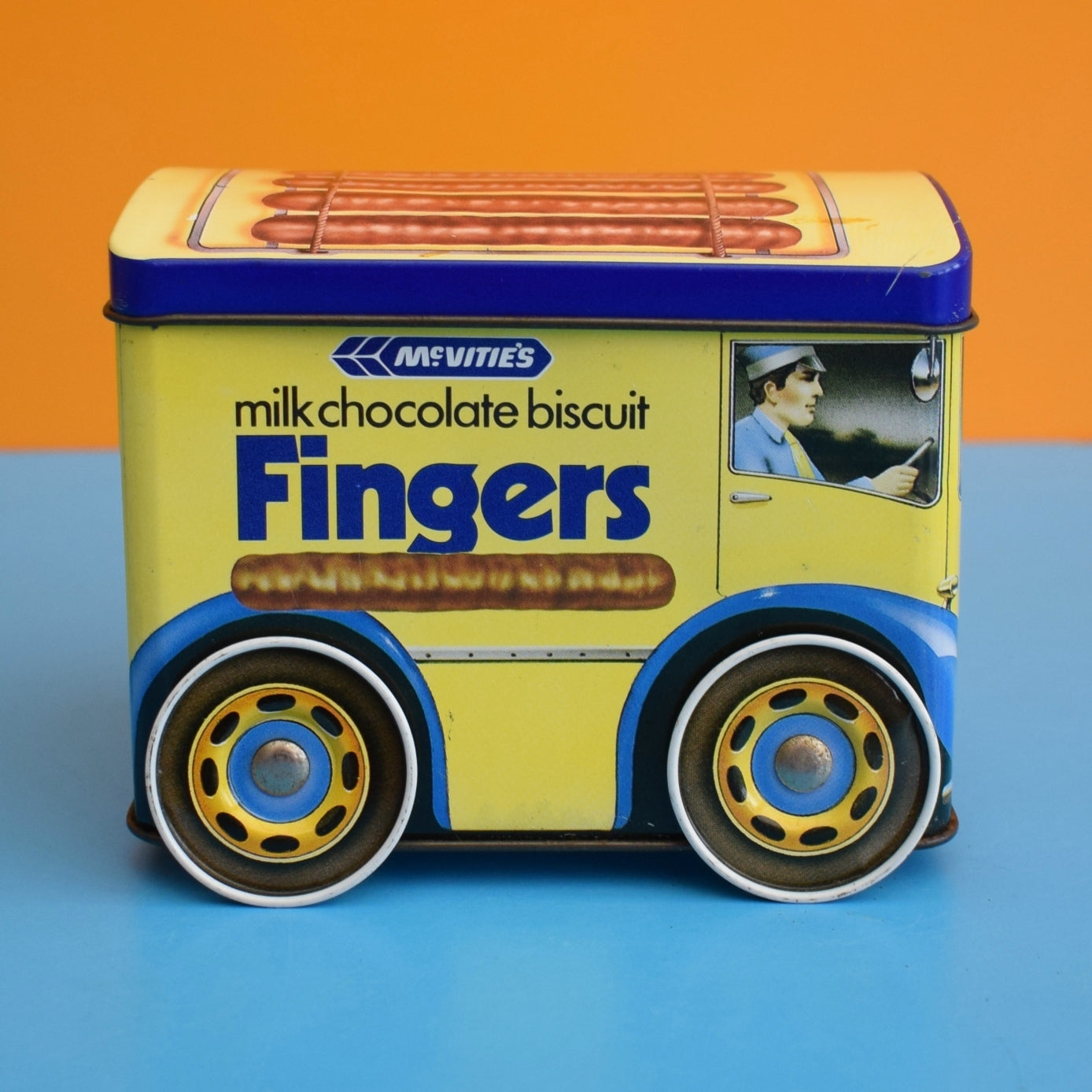 Vintage 1980s Delivery Van Tin - Chocolate Fingers