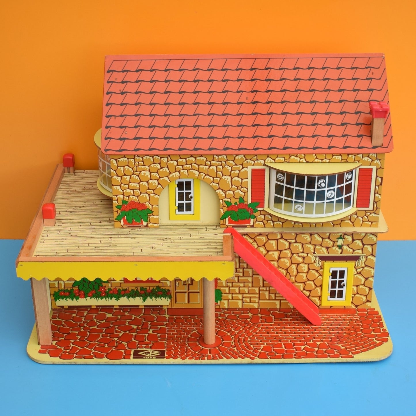 Vintage 1960s Gee Bee Toys Dolls house - Bright Colours