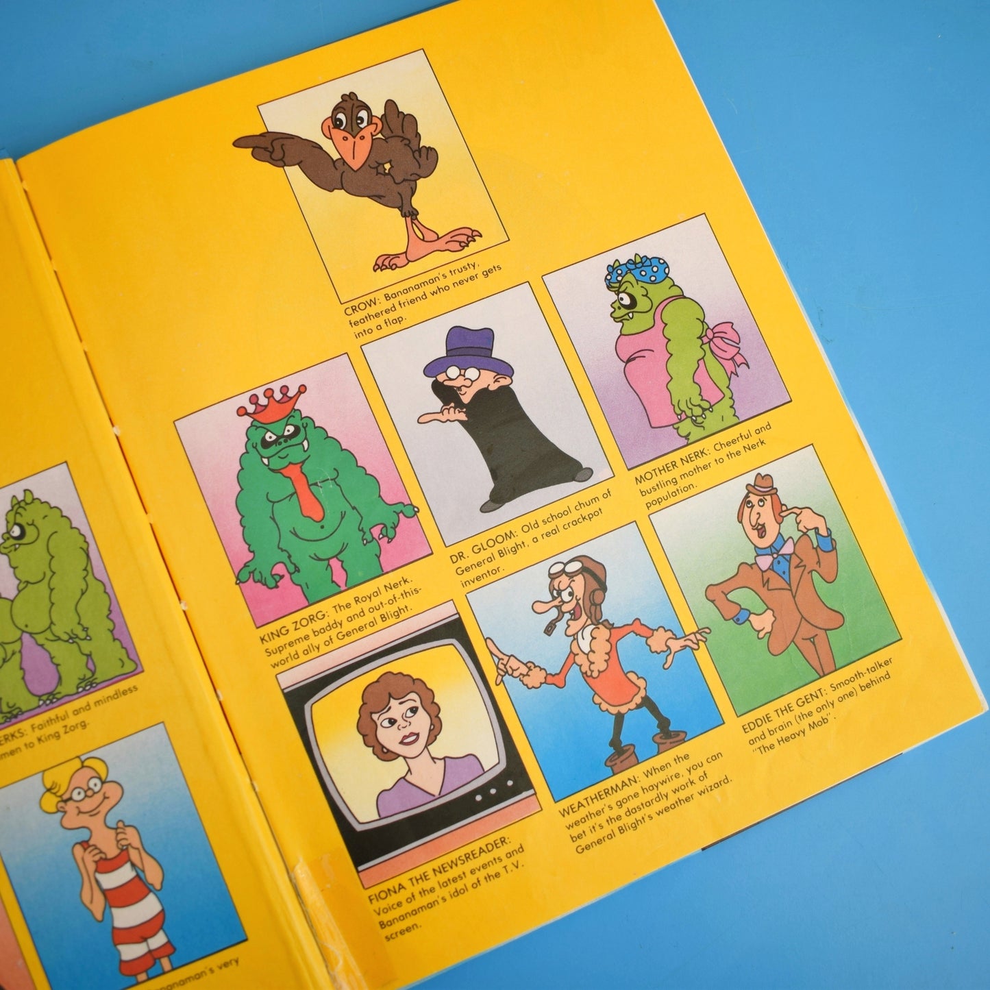 Vintage 1990s Bananaman Book Banana Man