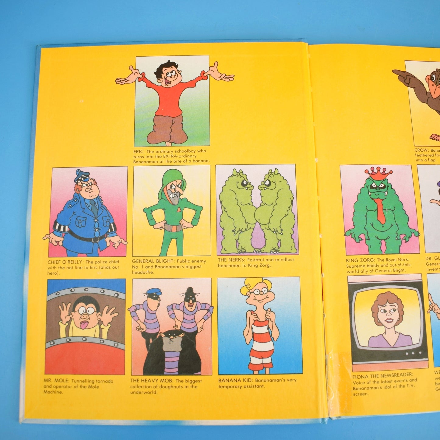 Vintage 1990s Bananaman Book Banana Man