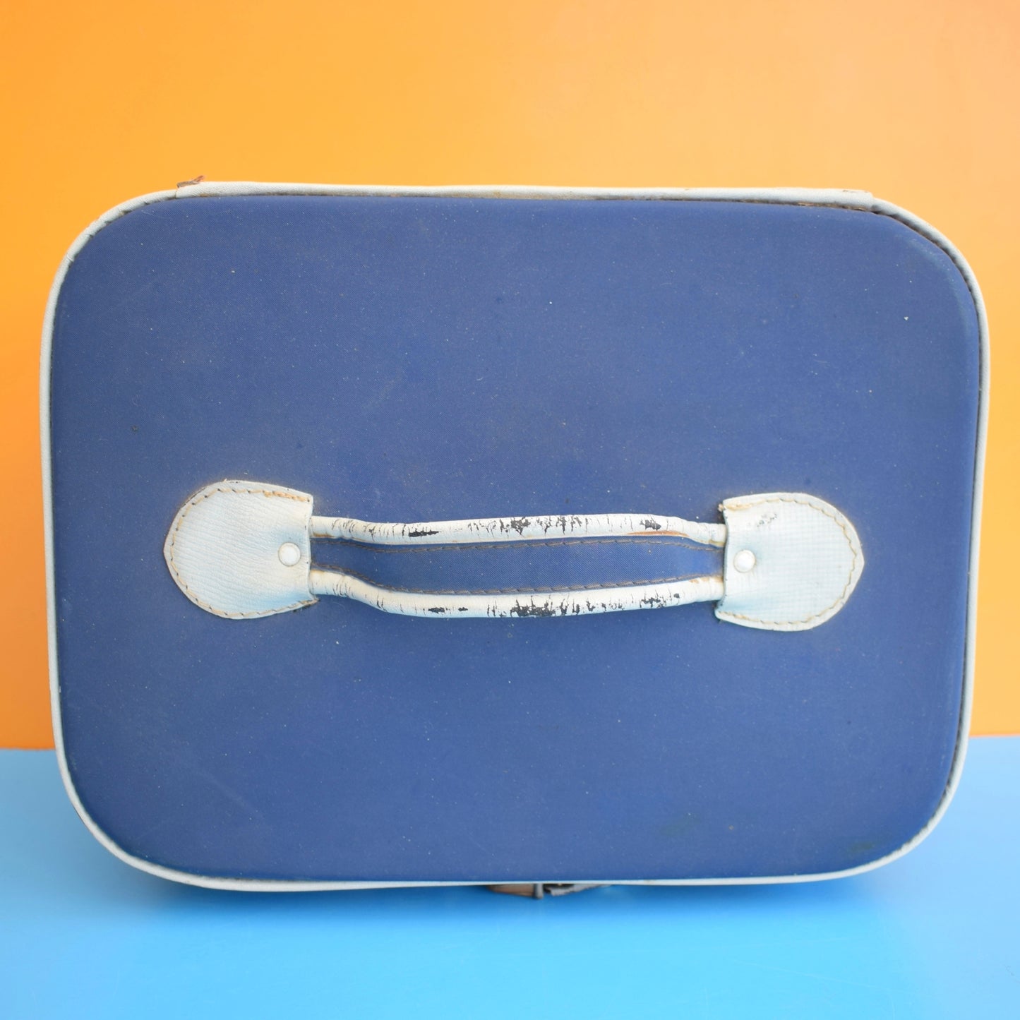 Vintage 1960s Vanity Flight Case - Alitalia - Blue