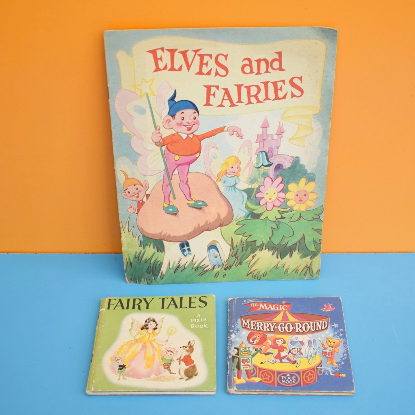 Vintage 1960s Kids Books- Fairies & Elves