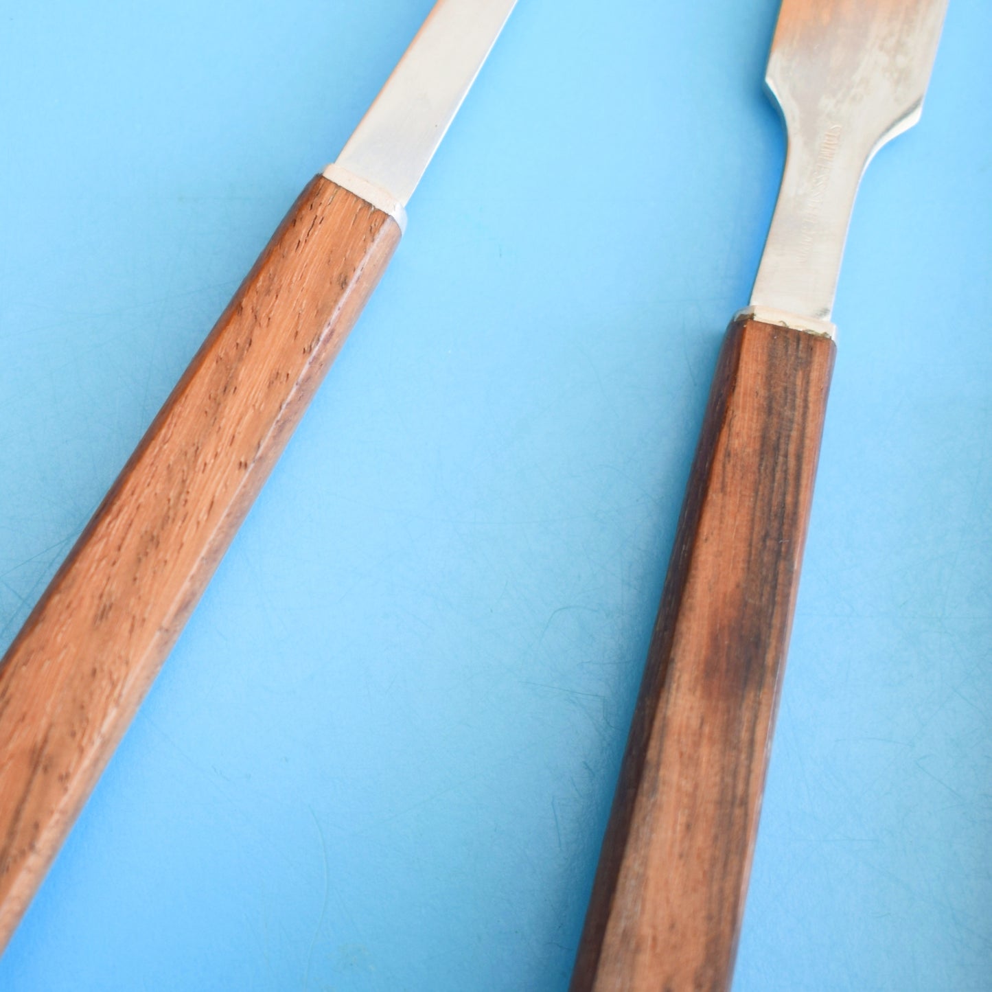 Vintage 1960s Stylish Teak/ Rosewood Serving Pieces