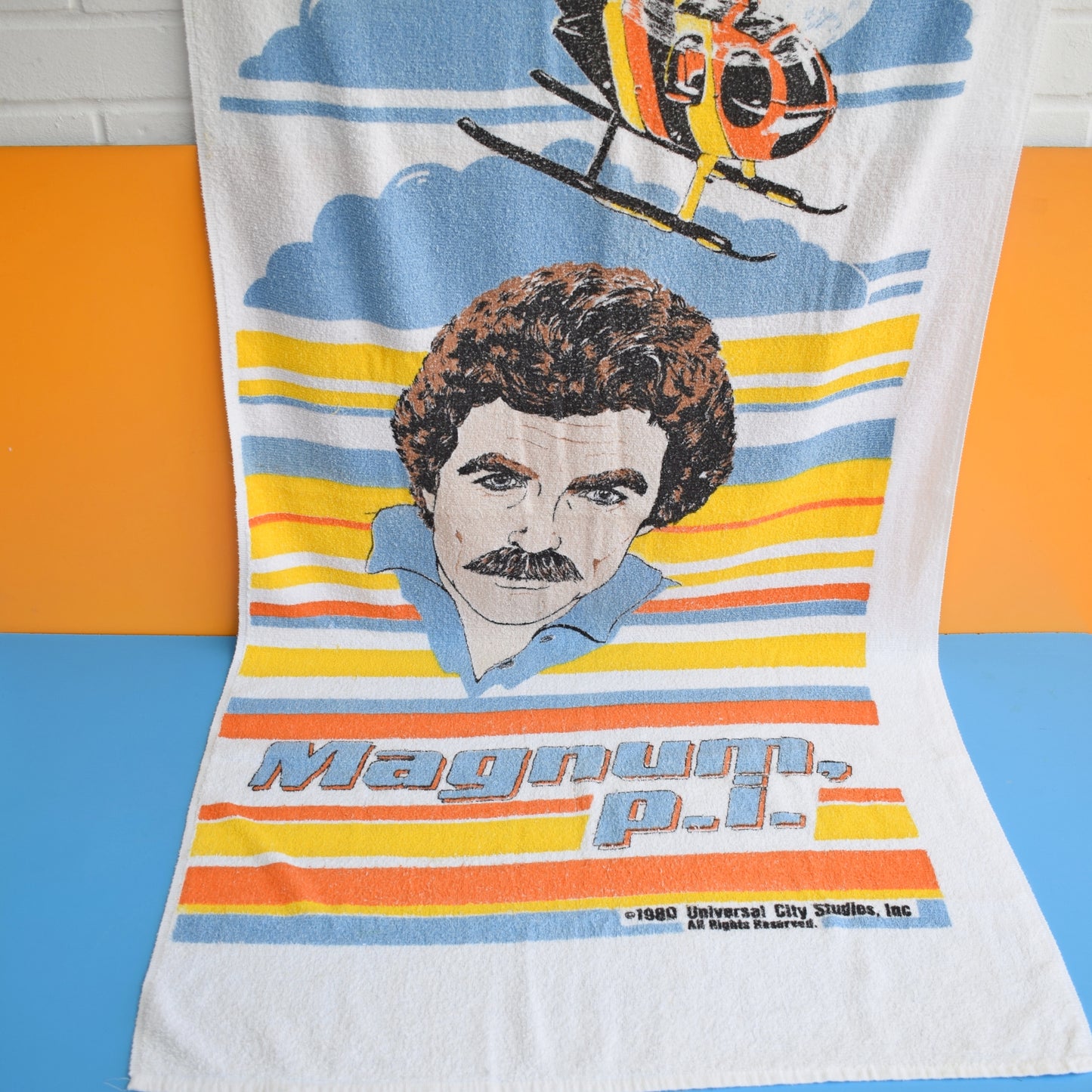 Vintage 1980s Beach Towel - Magnum PI