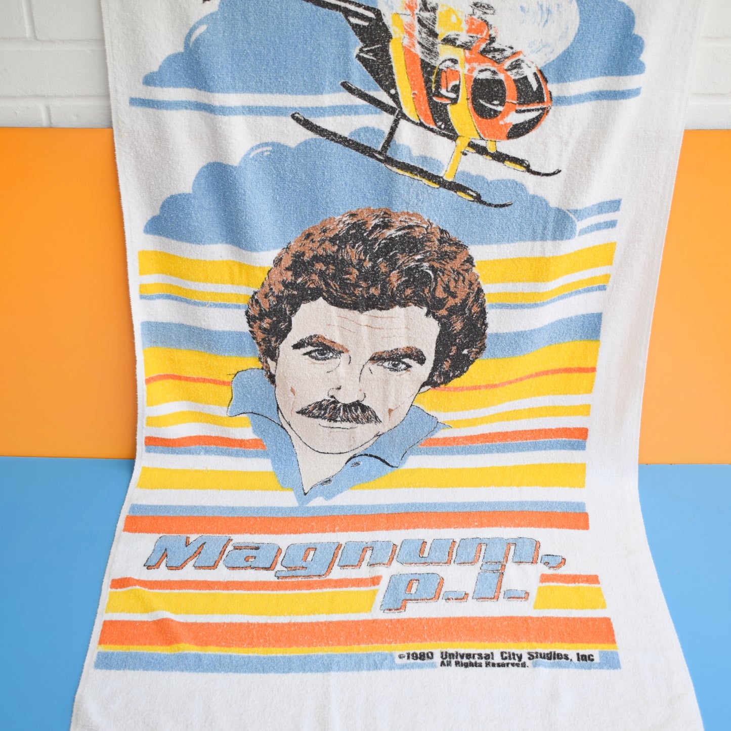 Vintage 1980s Beach Towel - Magnum PI