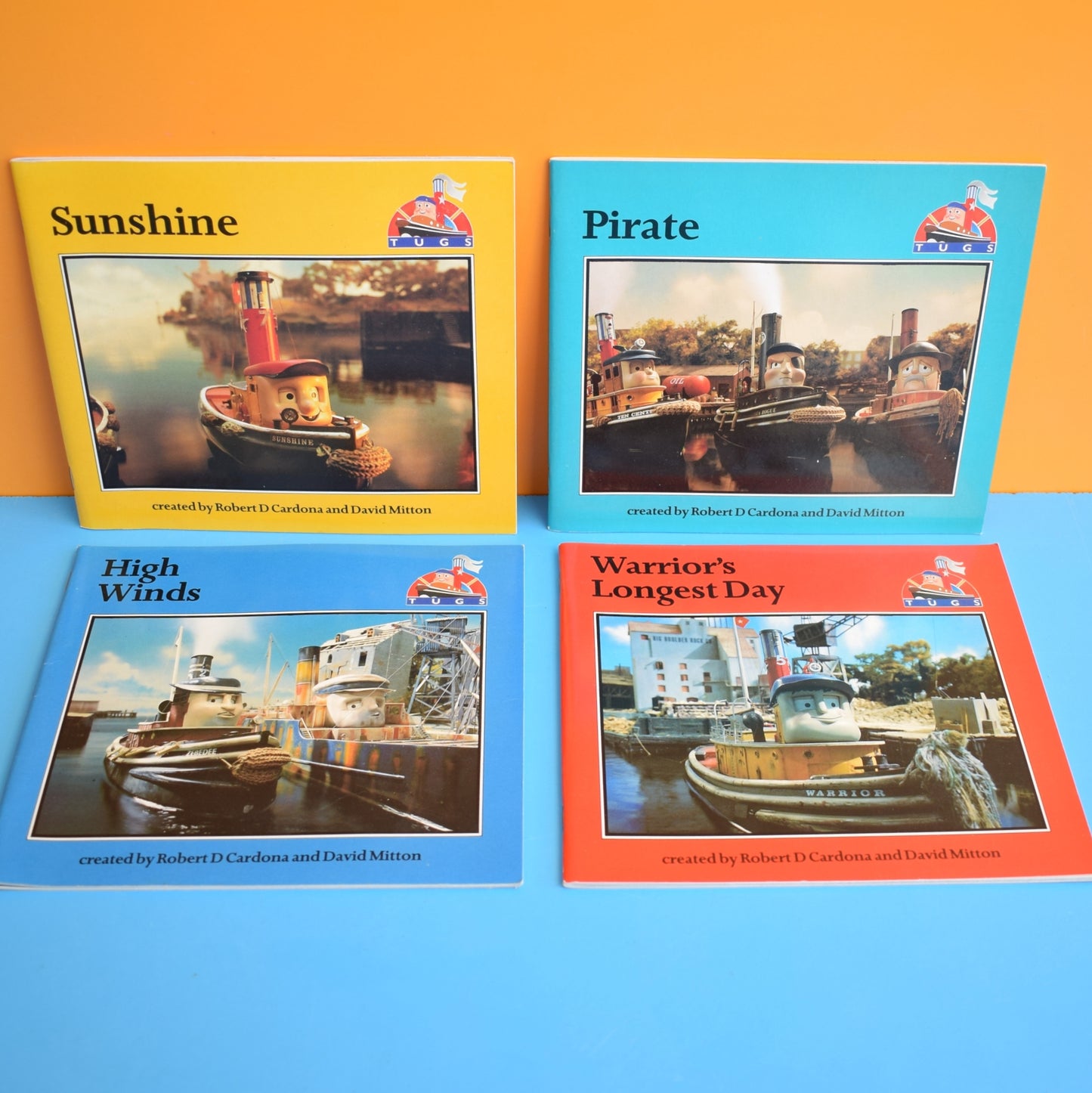 Vintage 1980s Kids Books - Tugs