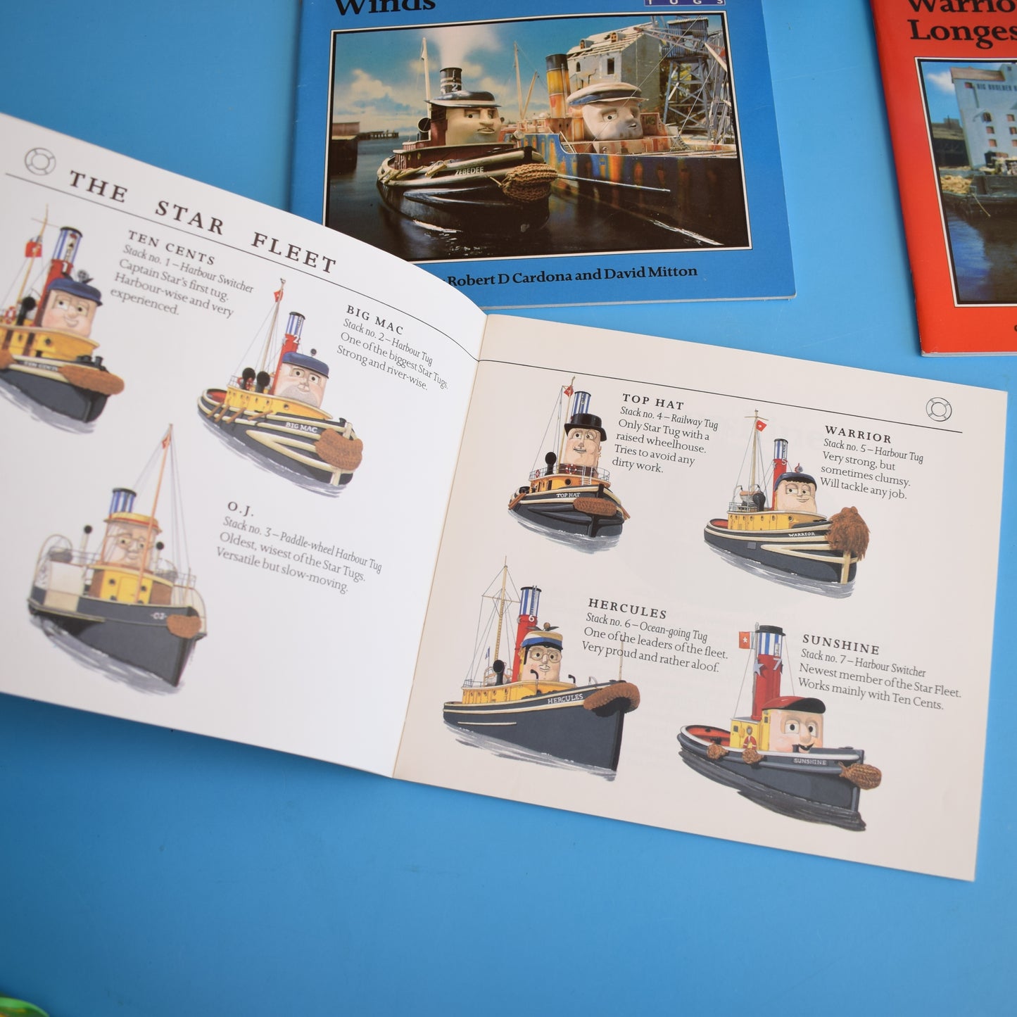 Vintage 1980s Kids Books - Tugs