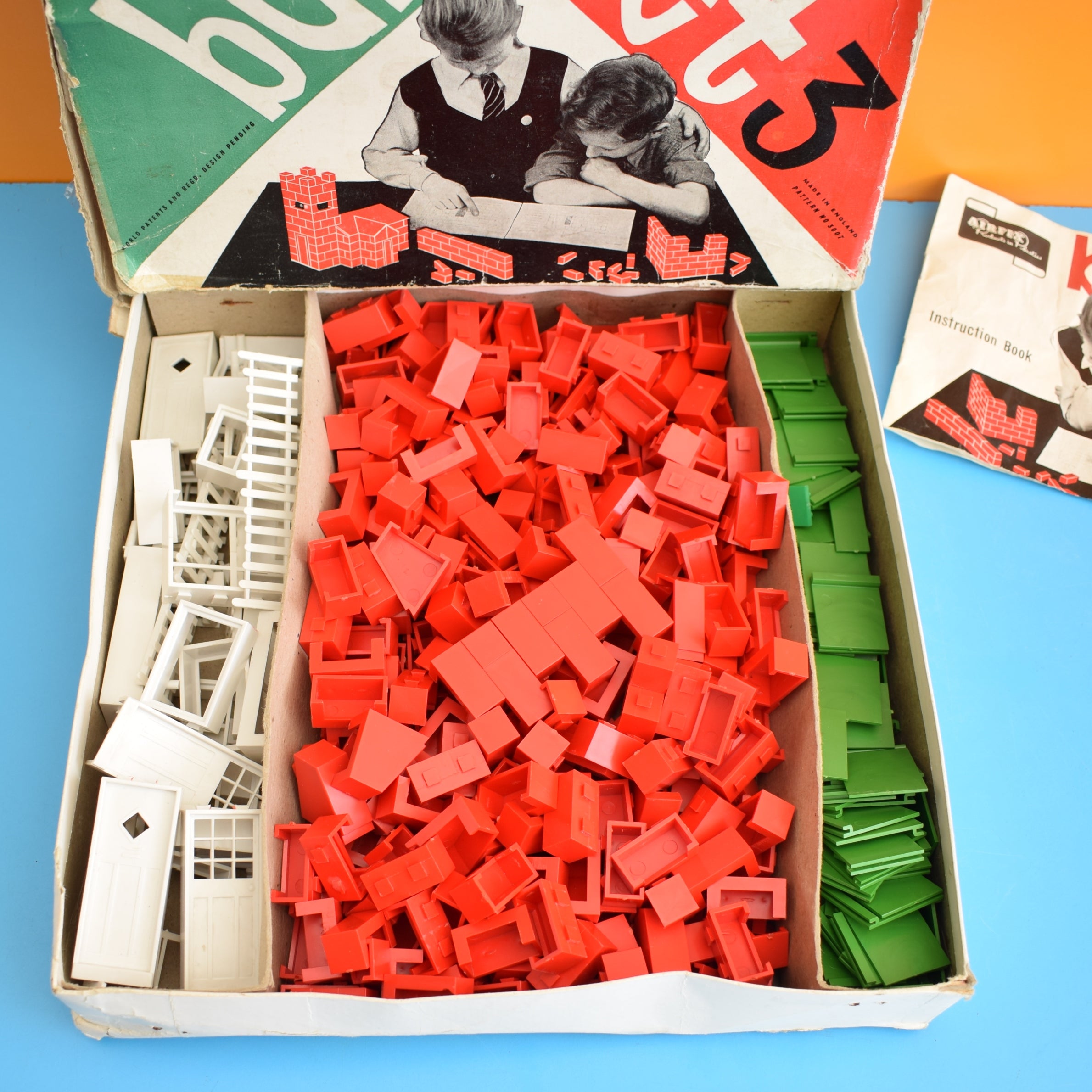 Vintage plastic hot sale building blocks