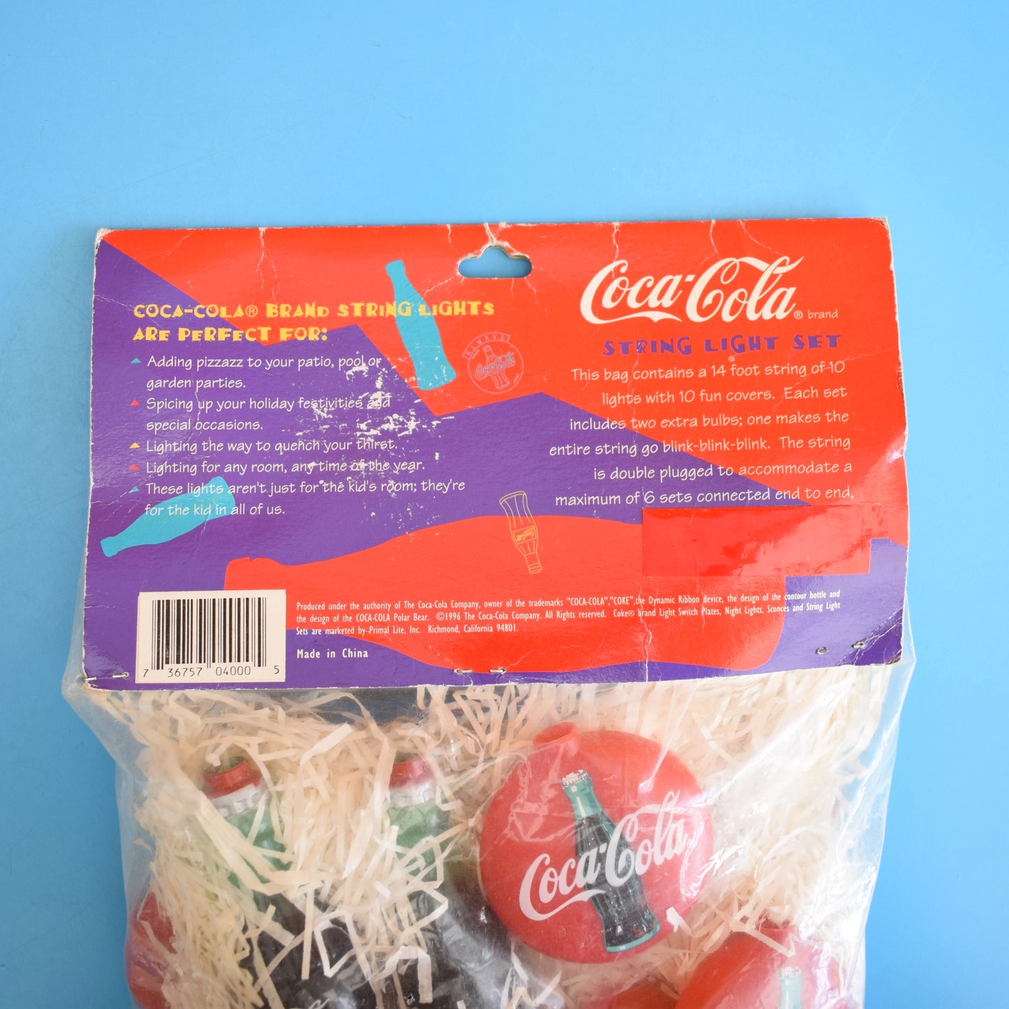 Vintage 1990sString Light Sets - Coke / Coca Cola