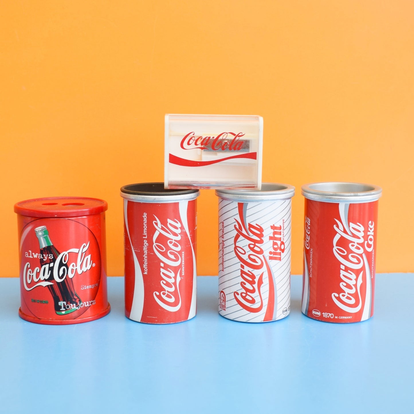 Vintage 1990s Pencil Sharpeners - Coke / Coca Cola