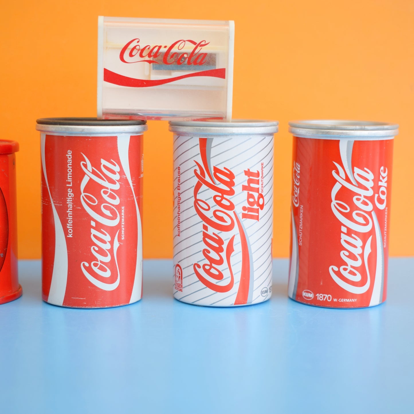 Vintage 1990s Pencil Sharpeners - Coke / Coca Cola