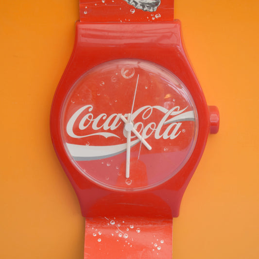 Vintage 1990s Giant Watch Wall Clock - Coca Cola
