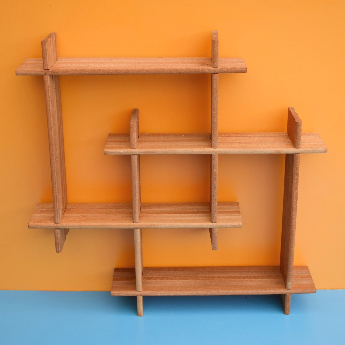 Vintage 1960s Gay Box Shelving Unit - Wooden