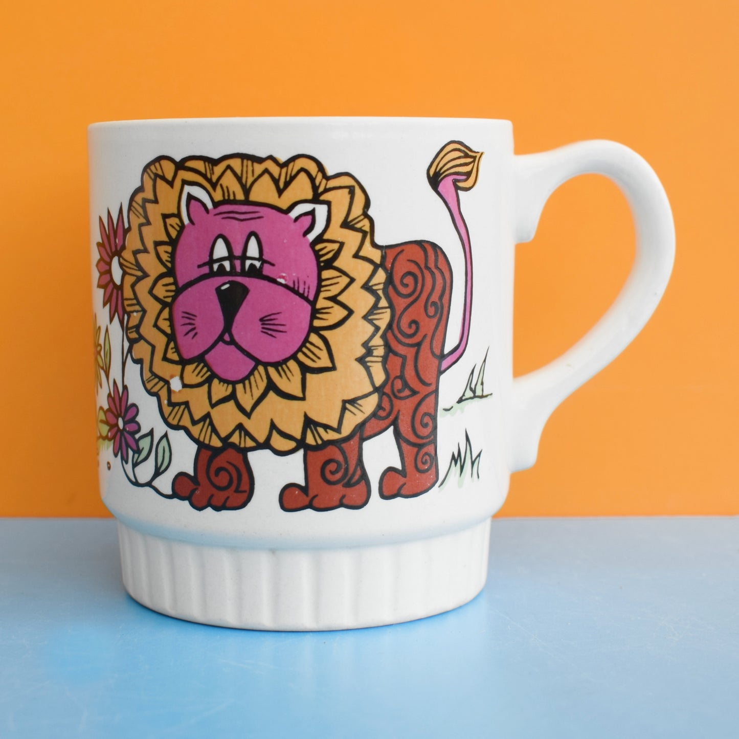 Vintage 1970s Mug - Kitsch Lion