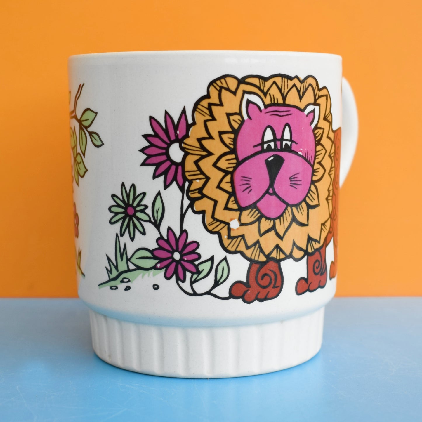 Vintage 1970s Mug - Kitsch Lion