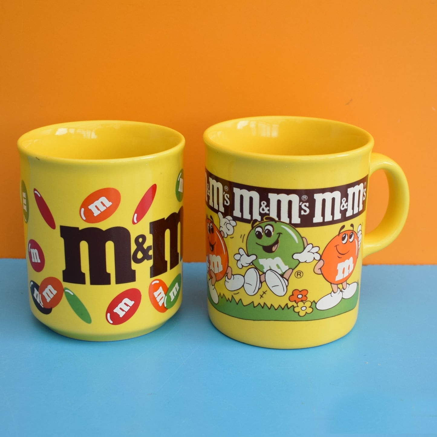 Vintage 1980s Mugs - M&M Chocolate