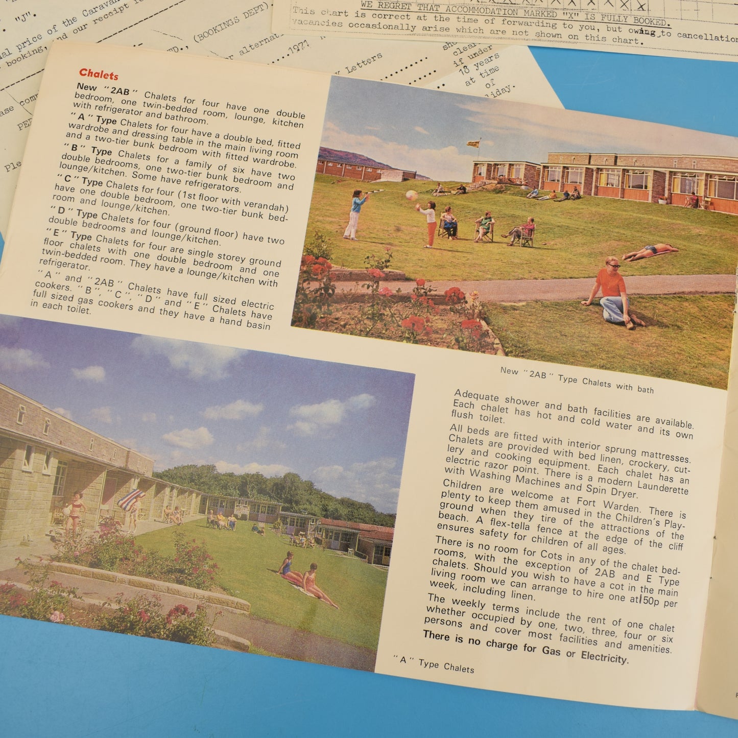 Vintage 1970s Holiday Camp Brochures