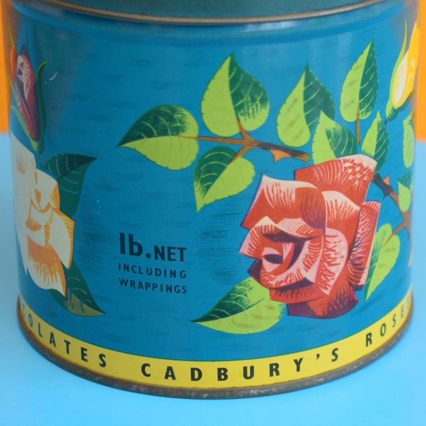 Vintage 1960s Cadbury's Roses Tin