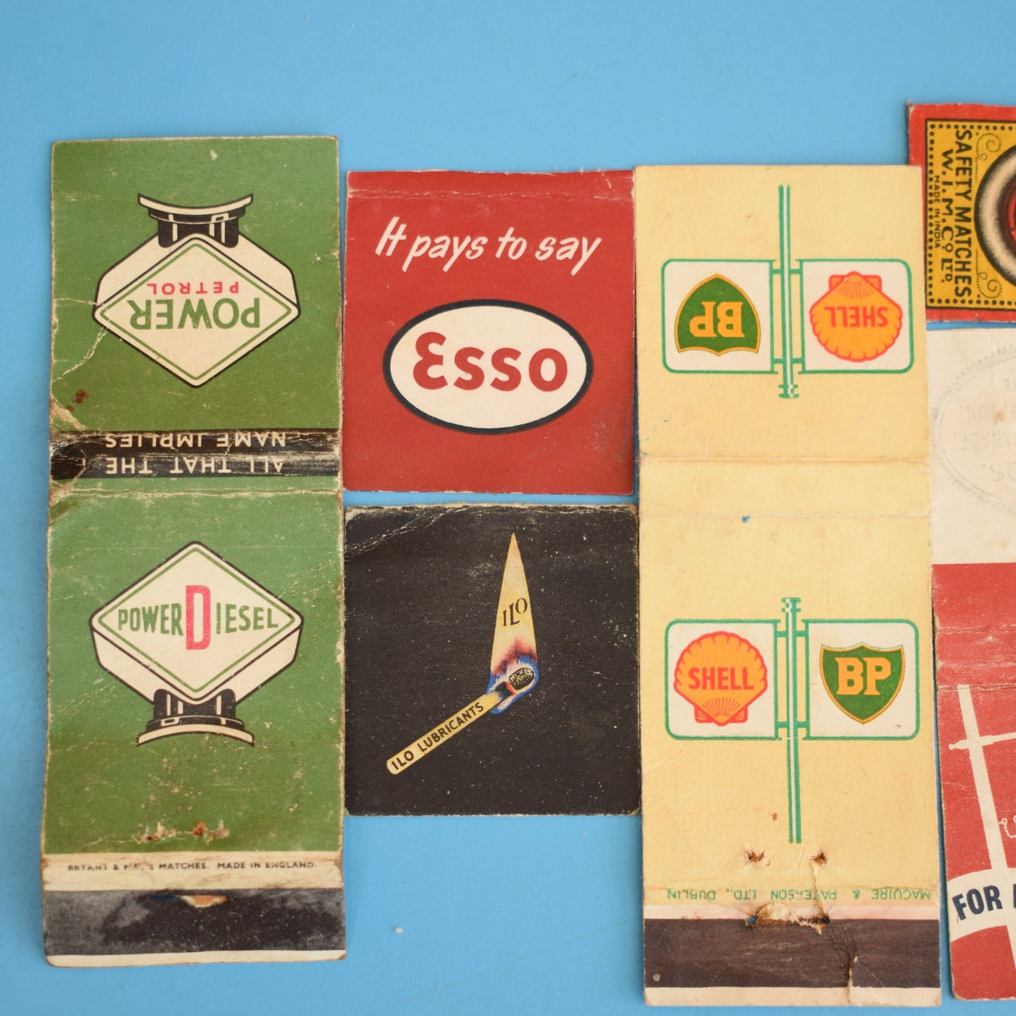 Vintage 1940s Matchboxes / Matchbook Covers - Amazing Designs