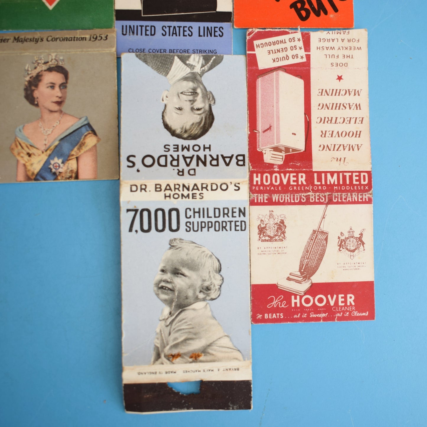 Vintage 1940s Matchboxes / Matchbook Covers - Amazing Designs