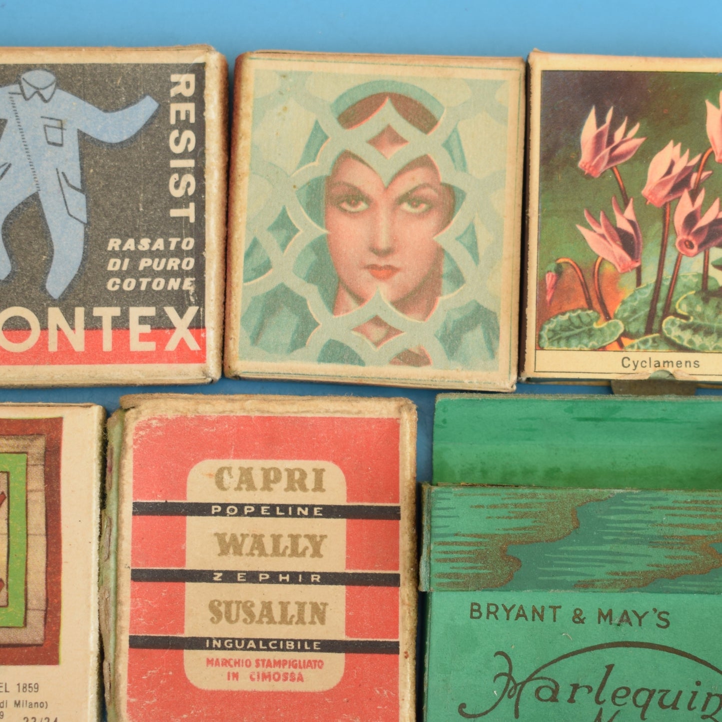 Vintage 1940s Matchboxes / Matchbook Covers - Amazing Designs