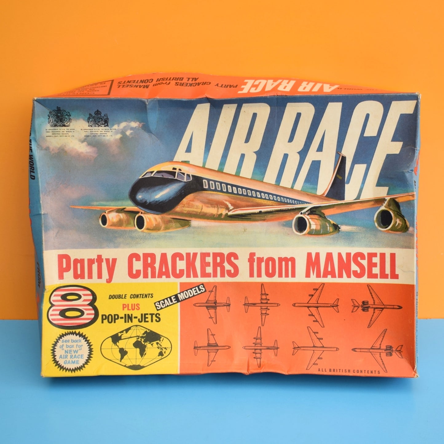 Vintage 1960s Boxed Crackers - Air Race Aeroplane Kits - Mansell