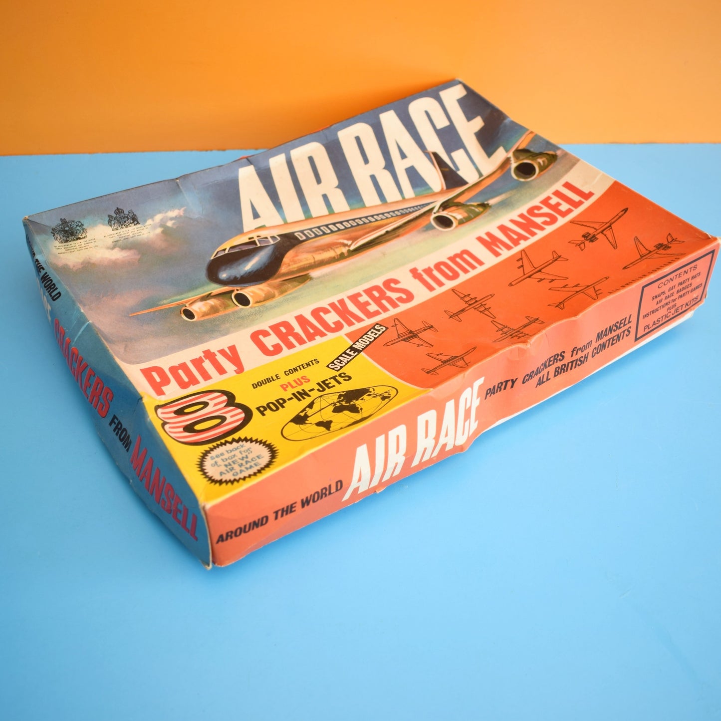 Vintage 1960s Boxed Crackers - Air Race Aeroplane Kits - Mansell