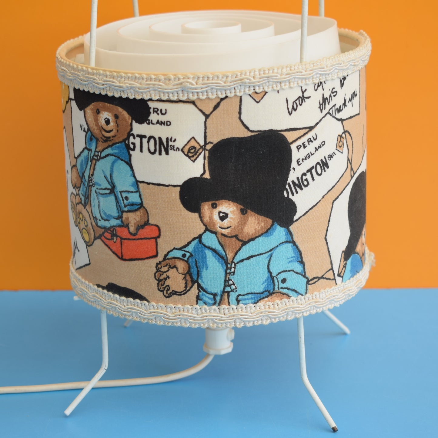 Vintage 1970s Paddington Bear Swing Lamp