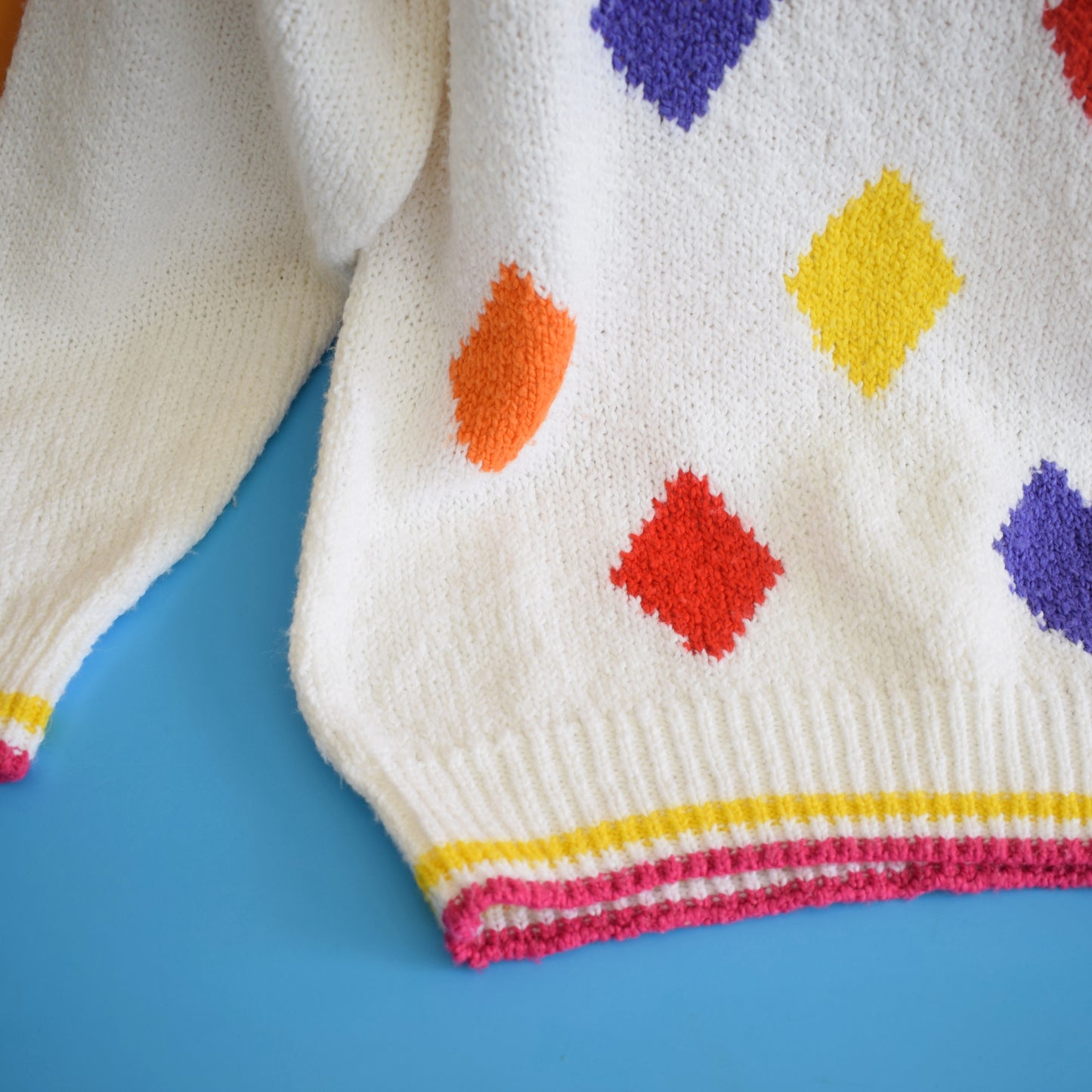 Vintage 1980s Brightly Coloured Jumper