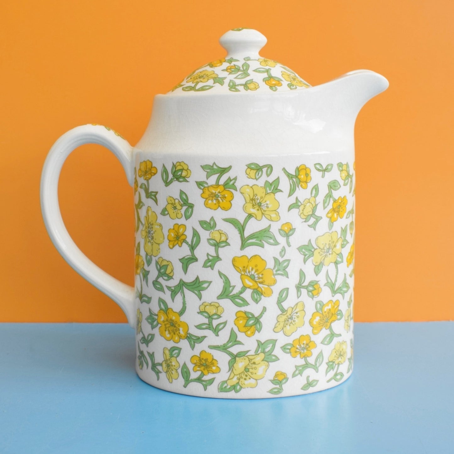 Vintage 1970s Taunton Vale Teapot / Coffee Pot - Buttercup - Yellow