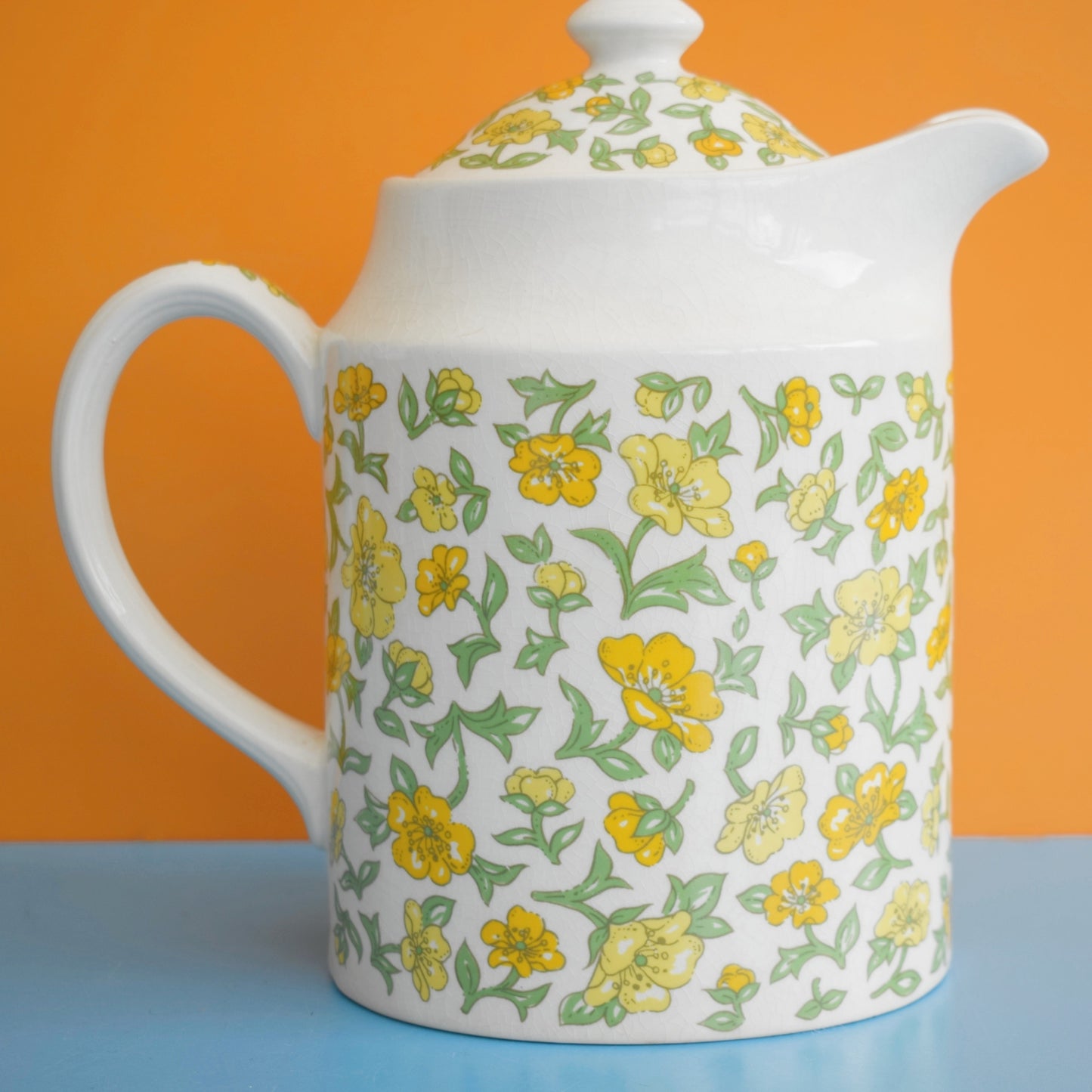 Vintage 1970s Taunton Vale Teapot / Coffee Pot - Buttercup - Yellow