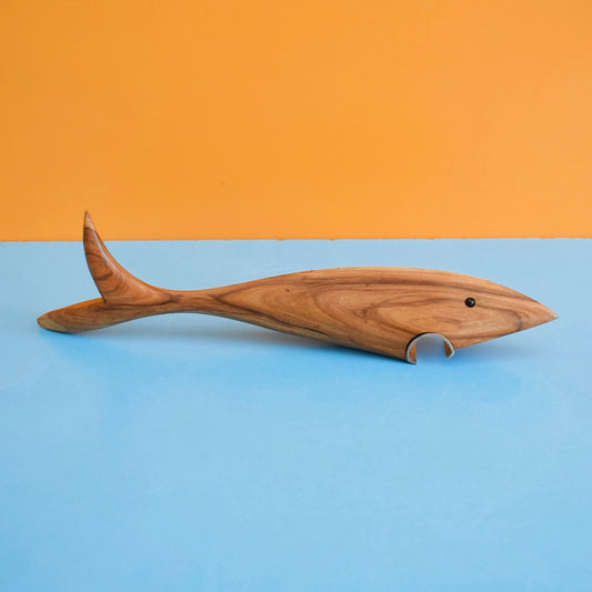 Vintage 1960s Bottle Opener - Wooden Fish