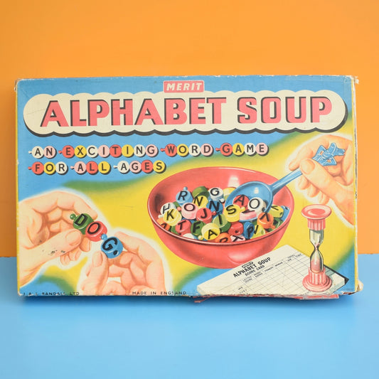 Vintage 1960s Alphabet Soup Game - Like Pop Beads