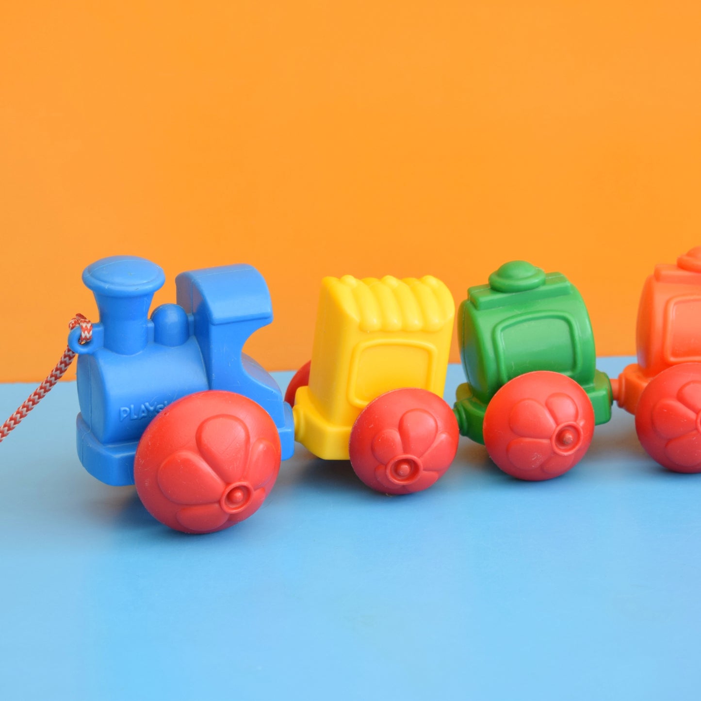 Vintage 1980s Wibbly Wobbly Train Toy- Playskool