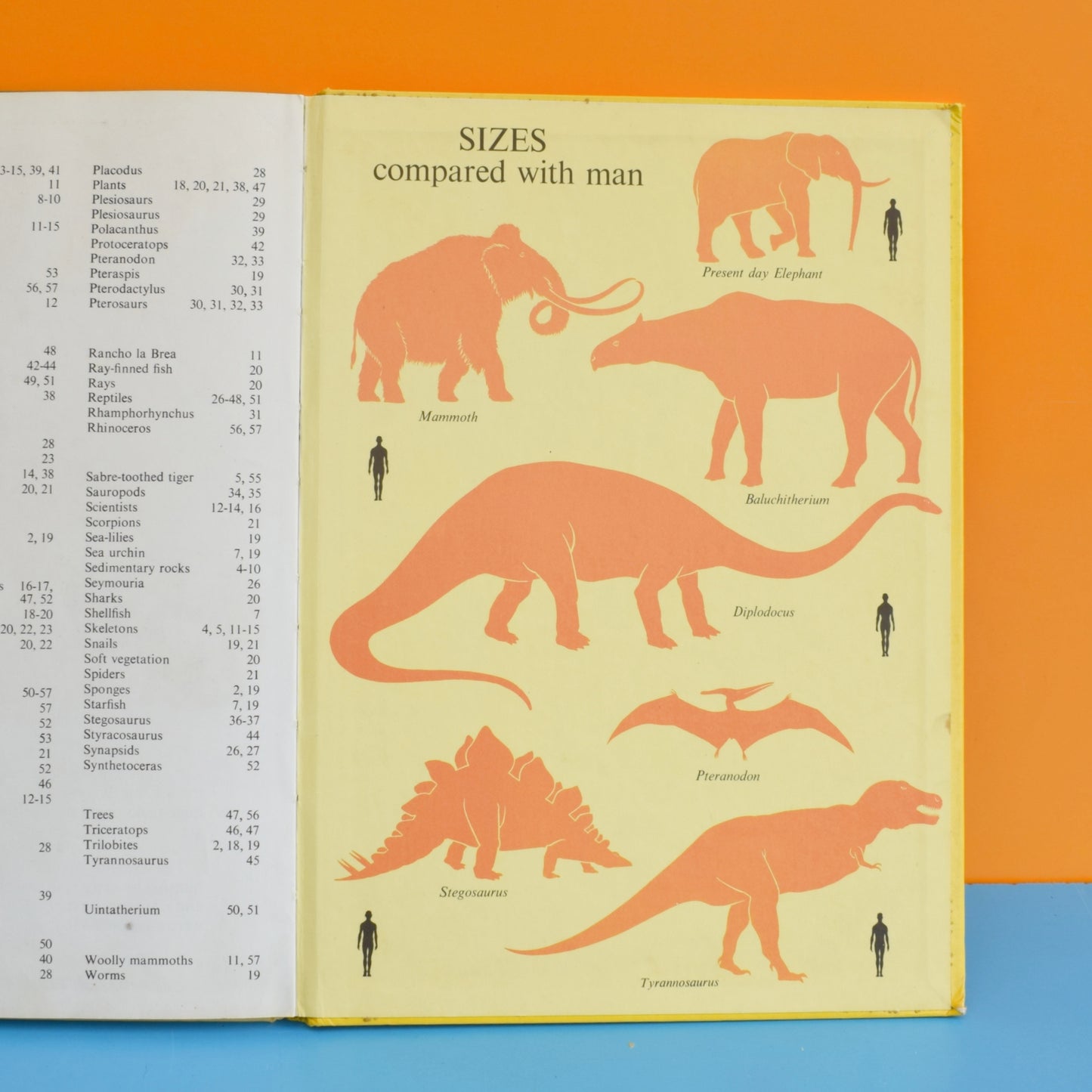 Vintage 1970s Dinosaurs and Prehistoric Animals Book - Jumbo Ladybird