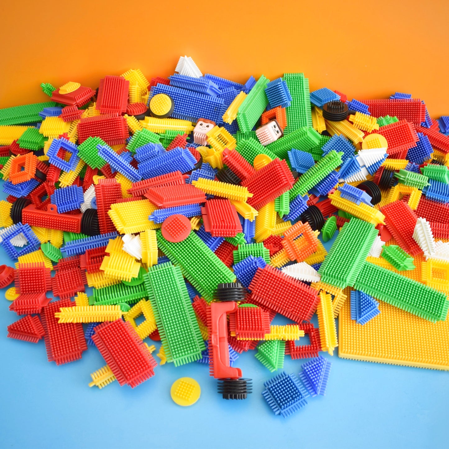 Vintage 1980s Stickle Bricks - Toys - Building Blocks - Loads