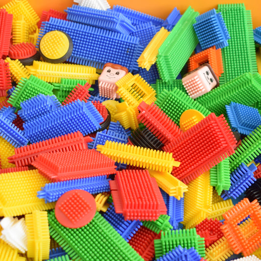 Vintage 1980s Stickle Bricks - Toys - Building Blocks - Loads