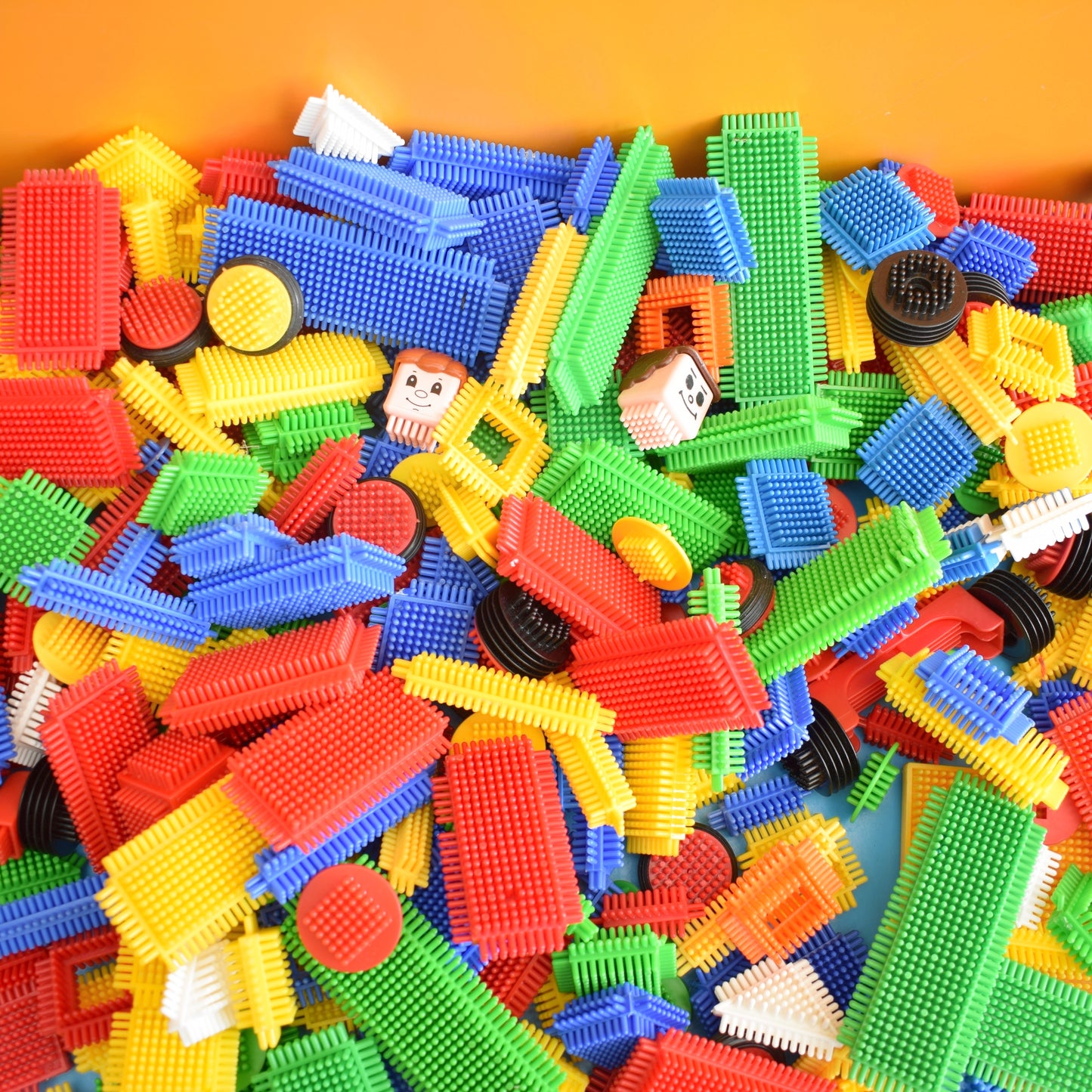 Vintage 1980s Stickle Bricks - Toys - Building Blocks - Loads