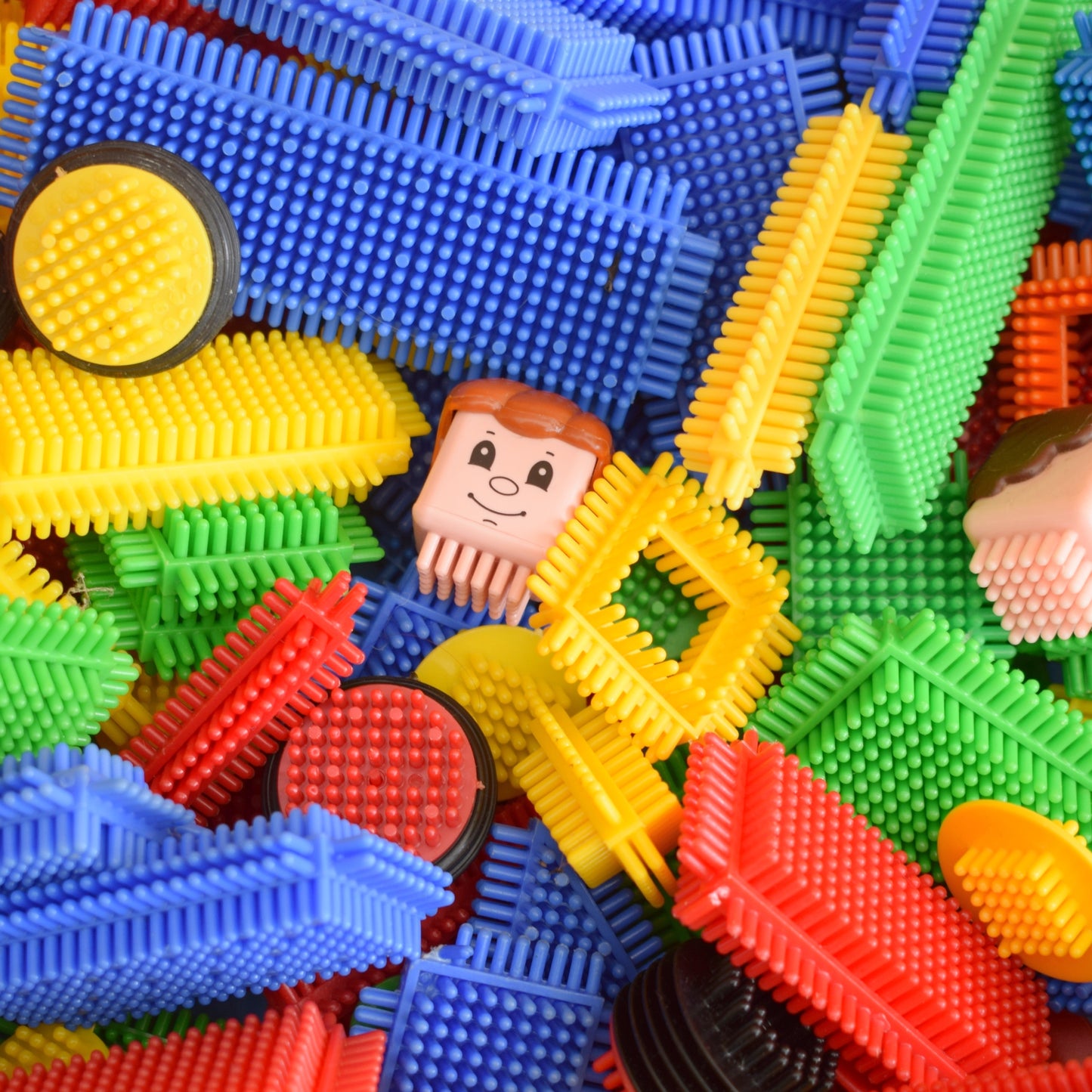 Vintage 1980s Stickle Bricks - Toys - Building Blocks - Loads