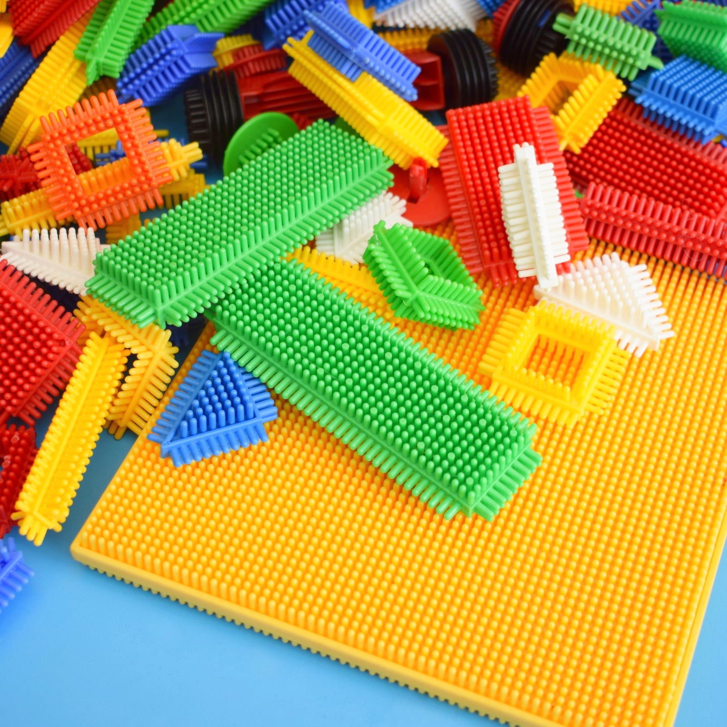 Vintage 1980s Stickle Bricks - Toys - Building Blocks - Loads