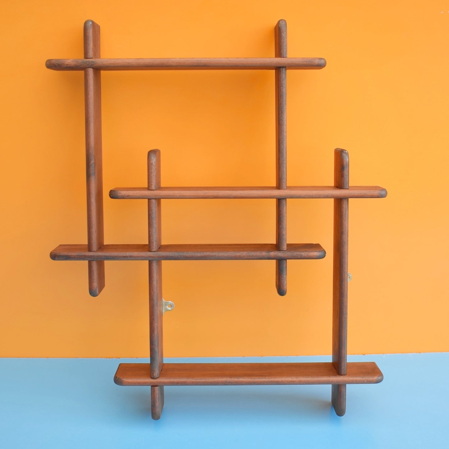 Vintage 1960s Gaybox Wooden Small Shelving Unit