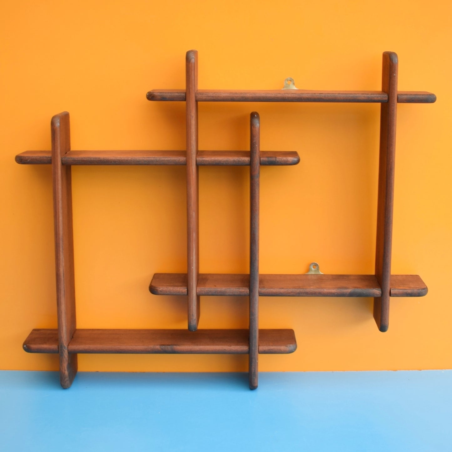 Vintage 1960s Gaybox Wooden Small Shelving Unit