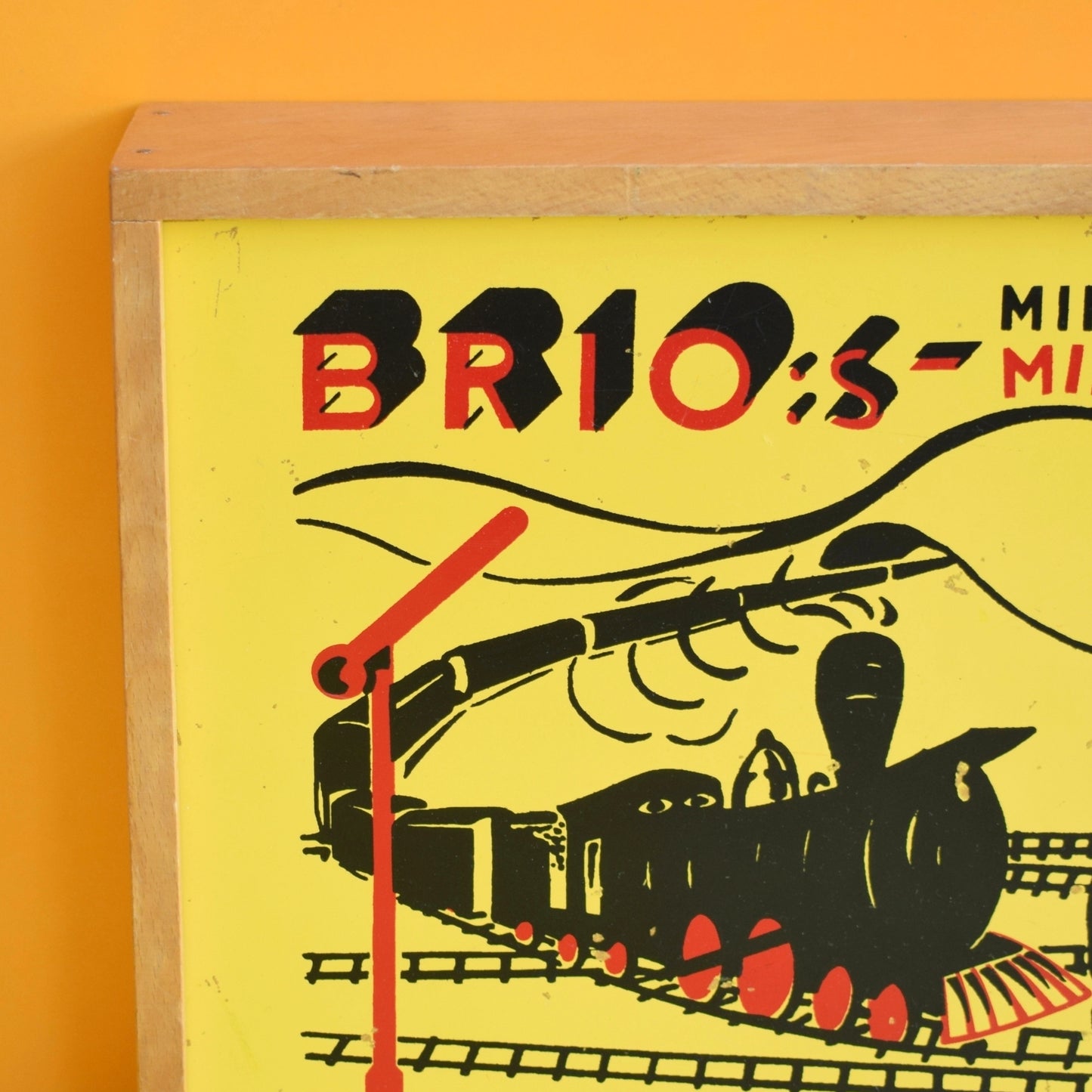 Vintage 1960s Wooden Brio Train Set In Box