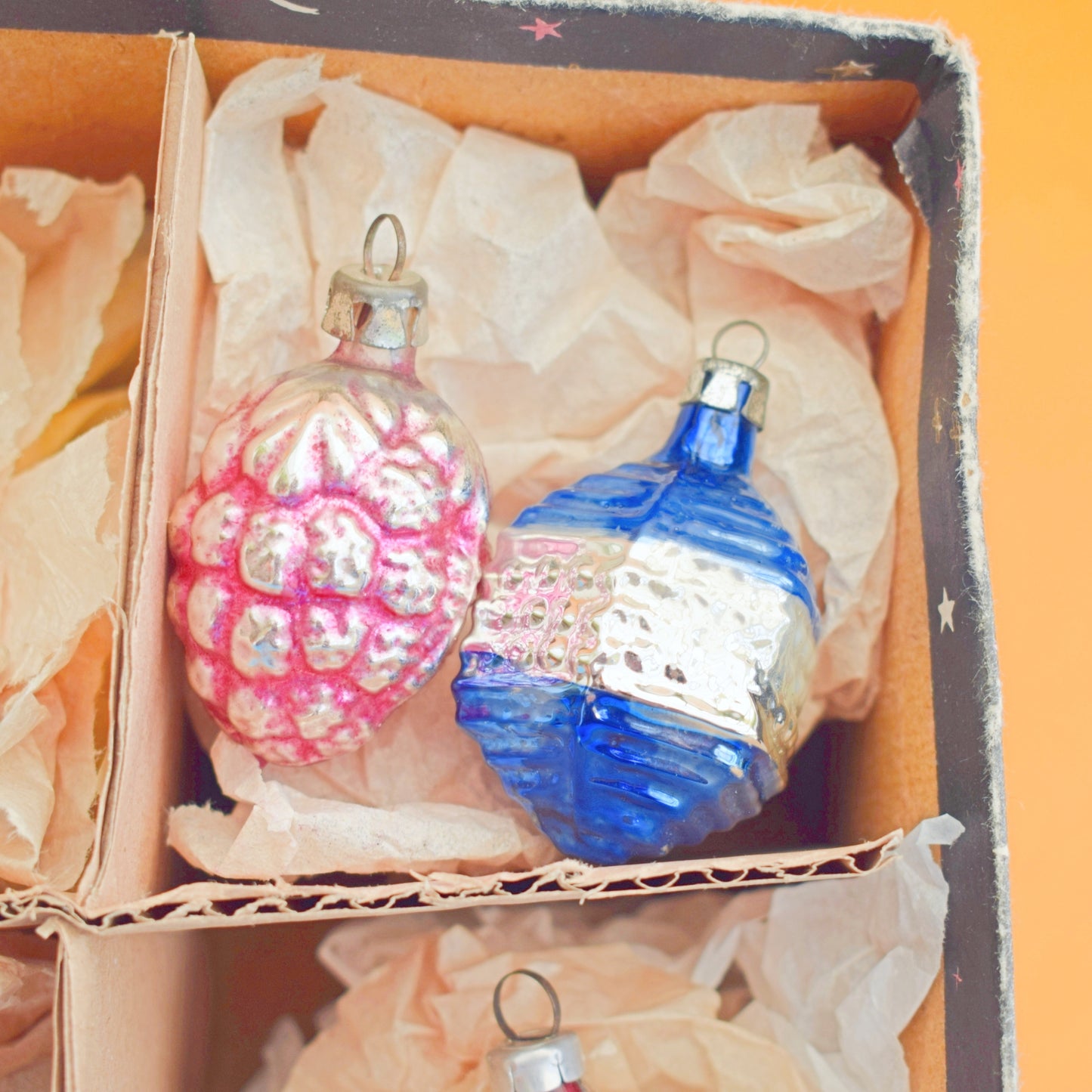 Vintage 1950s Glass Christmas Baubles - Special Selection