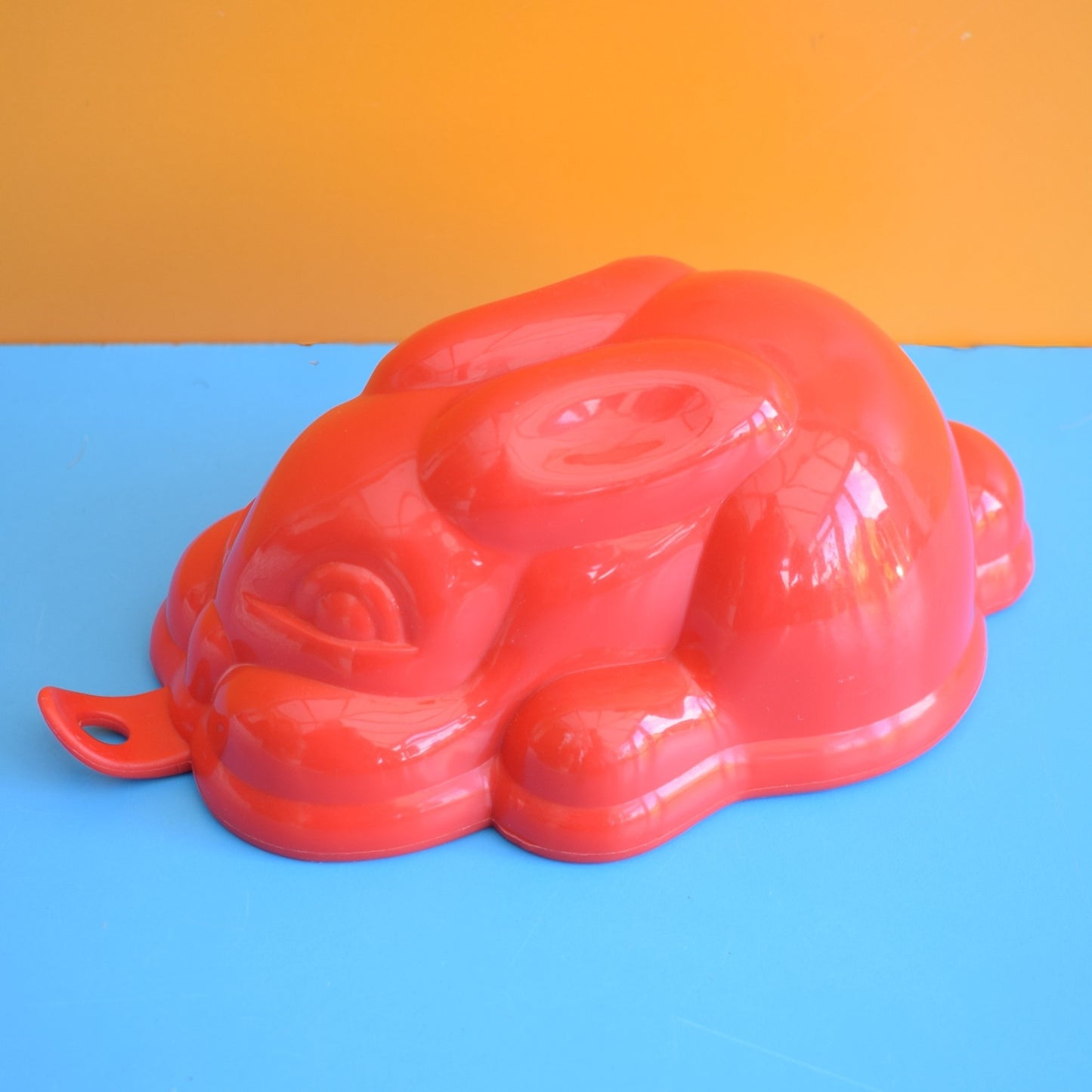 Vintage 1980s Jelly Mould - Bunny Rabbit- Red